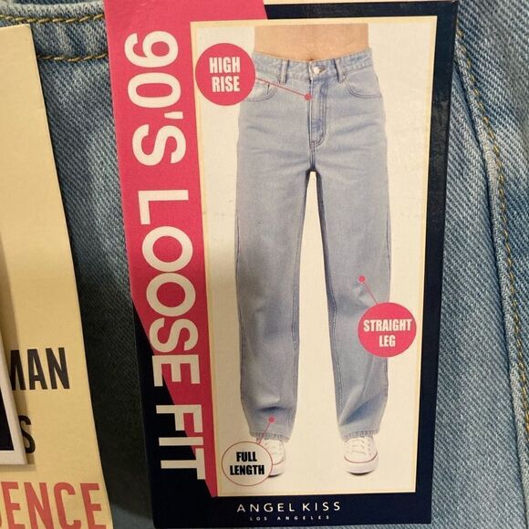 90s Loose Fit High Rise Straight Leg Jeans - Picture 7 of 8